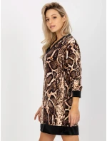 Dámské šaty TU 8189 4.09 černá a béžová - FPrice