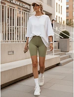 Dámské sportovní cyklistické šortky, zelené, FashionStreet SY0567 Dámské sportovní cyklistické šortky, zelené, FashionStreet SY0567