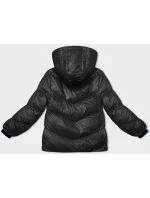 Černá péřová dámská zimní bunda (23065-392)