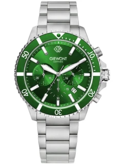 Pánské hodinky Giewont Chronograph Sapphire Silver Green GW3970-B8