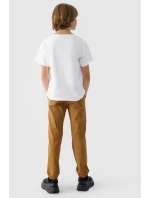 Chlapecké Kalhoty Jogger Casual Hladké 4F Khaki 4FJWMM00TTROM0812-43S