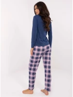 Pyžamo DU PI FP 004.03 tmavě modré Pyžamo DU PI FP 004.03 tmavě modré