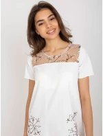 LK SK 506790 šaty.45 ecru LK SK 506790 šaty.45 ecru