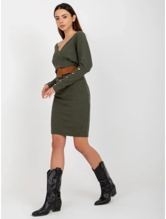 Dámské šaty TW SK BE BQ183 .19 khaki - FPrice Dámské šaty TW SK BE BQ183 .19 khaki - FPrice