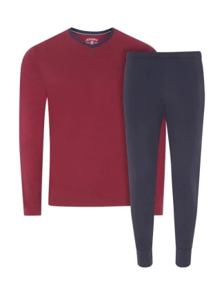 Pánské pyžamo 500014 460 tm. modré-bordó - Jockey Pánské pyžamo 500014 460 tm. modré-bordó - Jockey