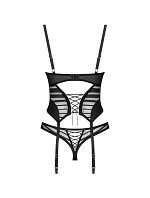Dámský sexy korzet Lune Bellis Corset černý - Obsessive