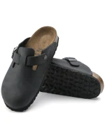 Dámské/pánské žabky Birkenstock Boston Black oil leather narrow narrow (0059463)