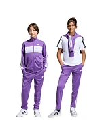 Adidas Seasonal Essentials Tiberio 3-Stripes dětská tepláková souprava fialová KC2125