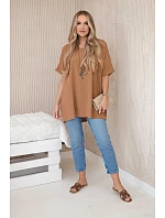 Oversized halenka s přívěskem Velbloud Oversized halenka s přívěskem Velbloud