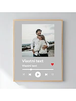 Personalizovaný magický fotoobraz v rámu - 40x50 - hudební přehrávač Personalizovaný magický fotoobraz v rámu - 40x50 - hudební přehrávač