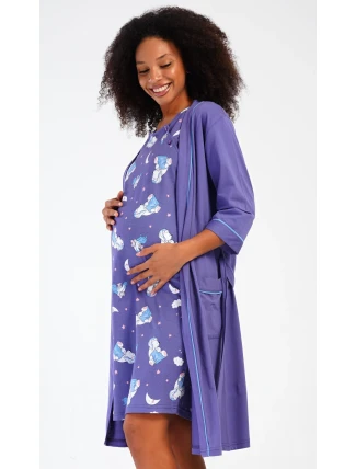 Dámský župan s mateřskou košilí Méďa