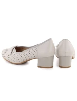 Dámské béžové ažurové lodičky Jezzi 233-12 Dámské béžové ažurové lodičky Jezzi 233-12