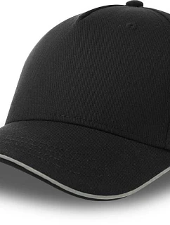 Atlantis Headwear Reflect-S 5 panelová baseballová kšiltovka 33.0254 black