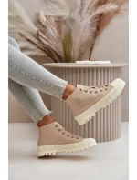 Vysoký Látkové tenisky na platformě Big Star LL274160 Béžová