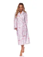 Dlouhý dámský župan L&L 2216 Fida S-2XL Dlouhý dámský župan L&L 2216 Fida S-2XL