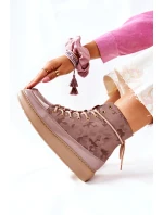 Sportovní Obuv Goe Kožená Lewski 3034 Béžové Moro