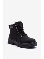 Dámské zateplené kožené boty černé Corbin Dámské zateplené kožené boty černé Corbin