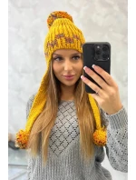 Dámská ušanka Nadia K321 hořčicová - Oliwier Dámská ušanka Nadia K321 hořčicová - Oliwier