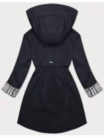 Tmavě modrá bunda parka s ozdobnou podšívkou BH Forever (BH-2401) Tmavě modrá bunda parka s ozdobnou podšívkou BH Forever (BH-2401)