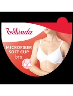 Dámská nevyztužená podprsenka MICROFIBER SOFT CUP BRA - BELLINDA - černá