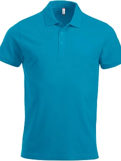 Clique Classic Lincoln S/S Pánské piqué polo z těžké bavlny 67.8244 turquoise