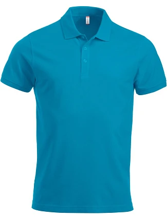 Clique Classic Lincoln S/S Pánské piqué polo z těžké bavlny 67.8244 turquoise Clique Classic Lincoln S/S Pánské piqué polo z těžké bavlny 67.8244 turquoise