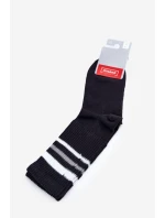 Dámské ponožky s ozdobným tiskem Černé Dámské ponožky s ozdobným tiskem Černé