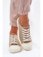 Dámské Textilní Tenisky Big Star RR274795 Béžové