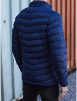 Pánská přechodná prošívaná bunda tmavě modrá TX4934