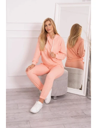 Souprava mikiny s kapucí meruňková Souprava mikiny s kapucí meruňková