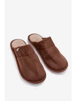 Pánské hnědé pantofle Selomir