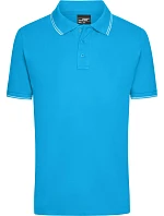 Daiber JN 986 Pánské piqué polo 02.0986 turquoise/white Daiber JN 986 Pánské piqué polo 02.0986 turquoise/white