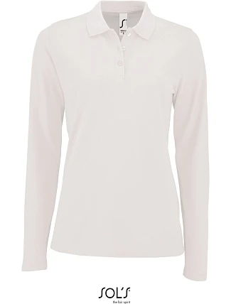 SOL'S Perfect LSL Women Dámské piqué polo s dlouhým rukávem 25.2083 white SOL'S Perfect LSL Women Dámské piqué polo s dlouhým rukávem 25.2083 white