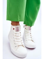 Dámské klasické vysoké tenisky Cross Jeans LL2R4086C Bílé Dámské klasické vysoké tenisky Cross Jeans LL2R4086C Bílé