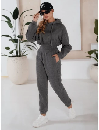 Dámská tepláková souprava SERINE tmavě šedá FashionStreet AY0646