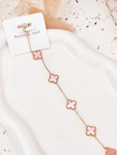 Náramek S Přívěsky Nerezová Ocel Zlato-Růžová