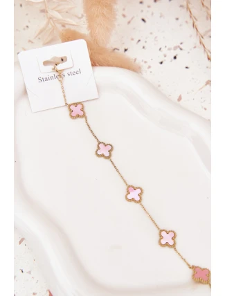 Náramek S Přívěsky Nerezová Ocel Zlato-Růžová