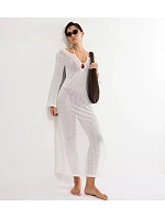 BEACH MYWEAR - Háčkované maxi šaty se šněrováním a zlatými korálky Triumph BEACH MYWEAR - Háčkované maxi šaty se šněrováním a zlatými korálky Triumph