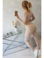 Souprava s halenkou béžová Souprava s halenkou béžová