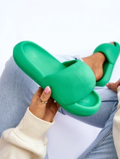 Dámské lehké pěnové pantofle na platformě Zelene Milton