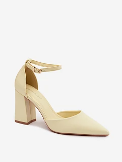 Lodičky na podpatku Žluté Selvra