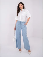 Kalhoty D80038BB62627L220 světle modré