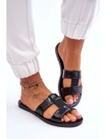 Módní veganské pantofle ZAXY JJ285263 černé Módní veganské pantofle ZAXY JJ285263 černé