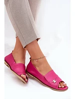 Kožené elegantní baleríny 1865 růžové - Zazoo