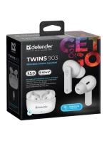 DEFENDER BLUETOOTH SLUCHÁTKA TWINS 903 DO UŠÍ BÍLÁ 63903