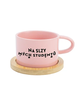NA SLZY MÝCH STUDENTŮ - růžový hrníček makronka 200 ml NA SLZY MÝCH STUDENTŮ - růžový hrníček makronka 200 ml