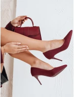 Dámské vínové semišové jehlové boty FashionStreet ZY1073 Dámské vínové semišové jehlové boty FashionStreet ZY1073