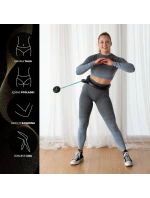 HHM17 HULA HOP ČERNÁ/TYRKYSOVÁ S MAGNETY A ZÁVAŽÍM + POČÍTADLO HMS
