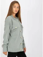 Dámský svetr D90039W90818A3 světle zelený Dámský svetr D90039W90818A3 světle zelený