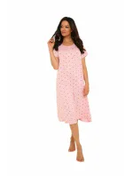 Dlouhá dámská noční košile s krátkými rukávy 441 JULIETTE Dlouhá dámská noční košile s krátkými rukávy 441 JULIETTE